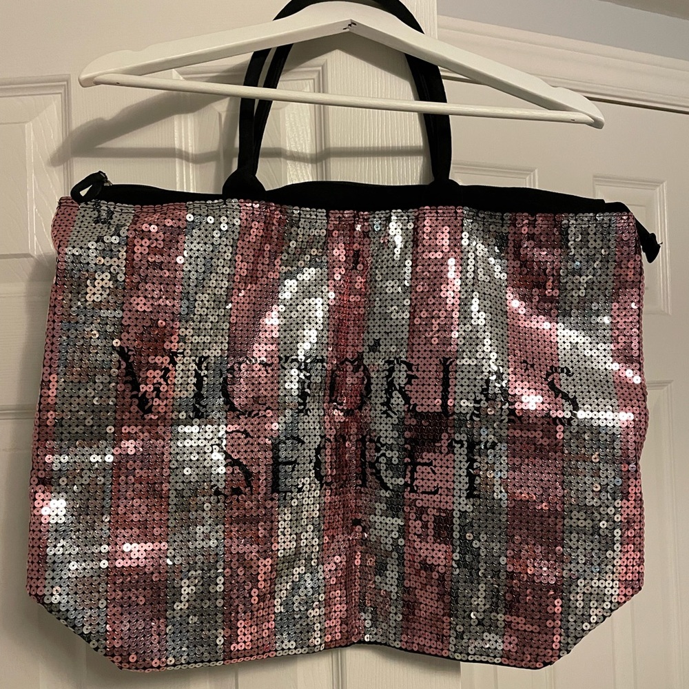 Victoria’s Secret tote bag sequins